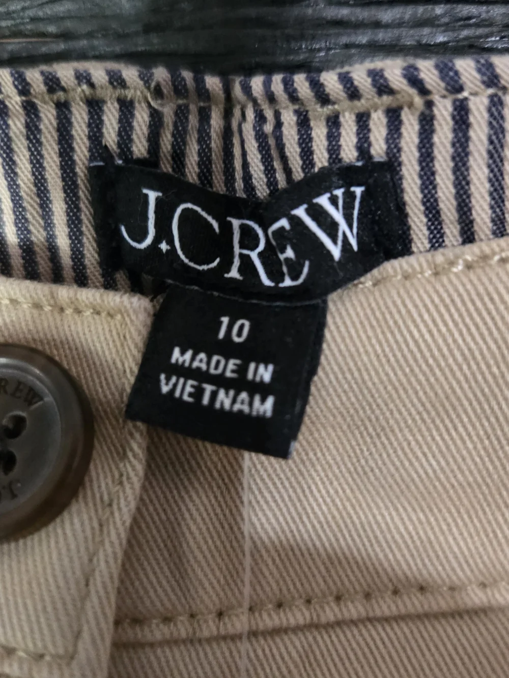 J. Crew Women's Khaki Casual Chino Shorts Size 10